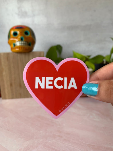 Necia Heart Die-Cut Sticker