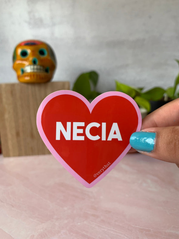 Necia Heart Die-Cut Sticker