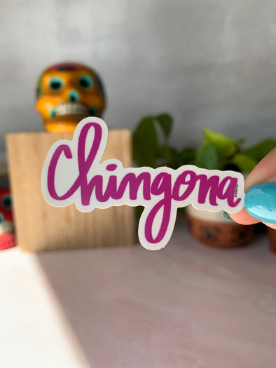Chingona in Pink Sticker