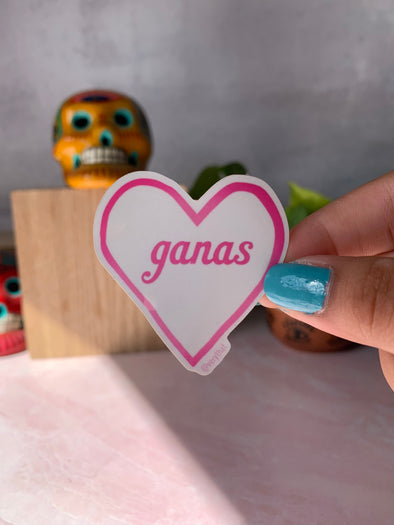 Ganas Heart Sticker