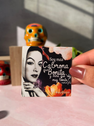 Maria Felix Bonita y Cabrona Sticker