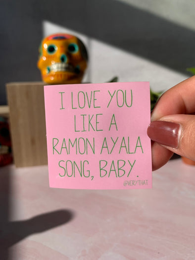 Like a Ramon Ayala Song, Baby Sticker