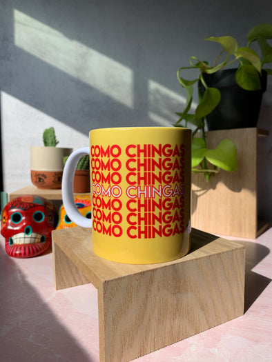 Como Chingas Yellow & Red Mug