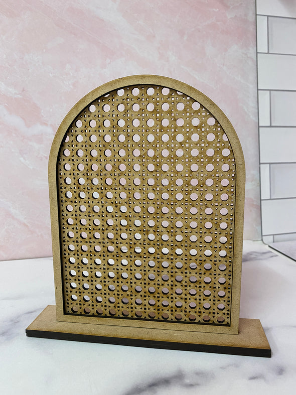 Arch Rattan Style Earring Holder