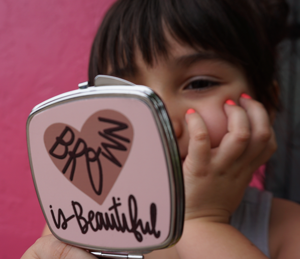 Brown is Beautiful Compact Mirror