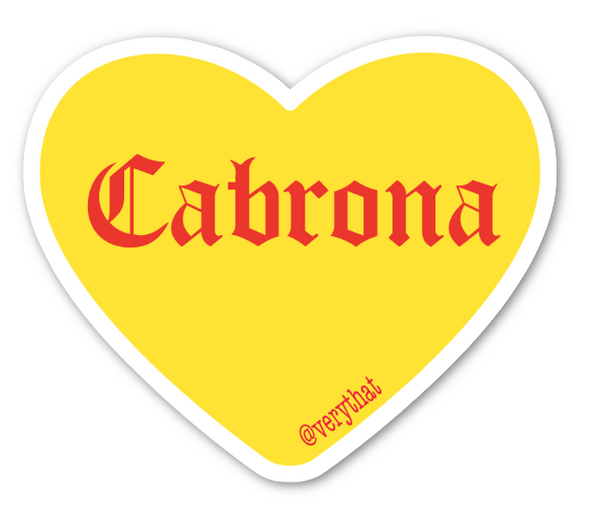 Cabrona Conversation Heart Sticker
