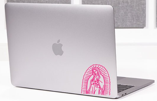 La Virgen Vinyl Cut Sticker for your Laptop, bumper, wall etc! By Very That