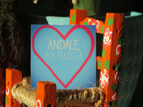 Andale, Por Pendeja Sticker- perfect for planners, bumpers, laptops! Made by Very That