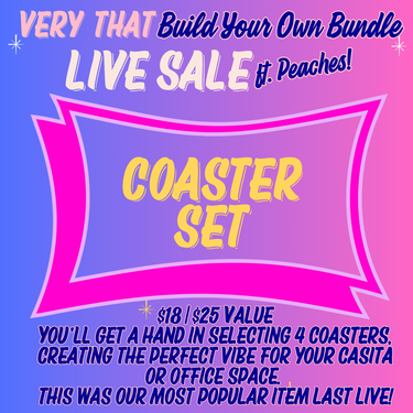 Live Sale - Coaster Set