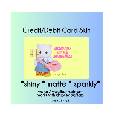 Mejor Sola Credit  / Debit Card Skin