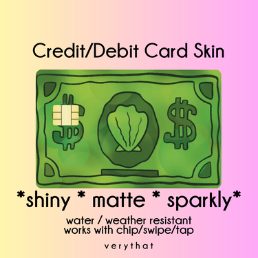 Bikini cash debit / credit skin