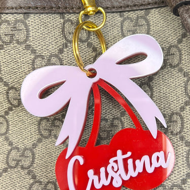 Cherry Bag Charm - Custom