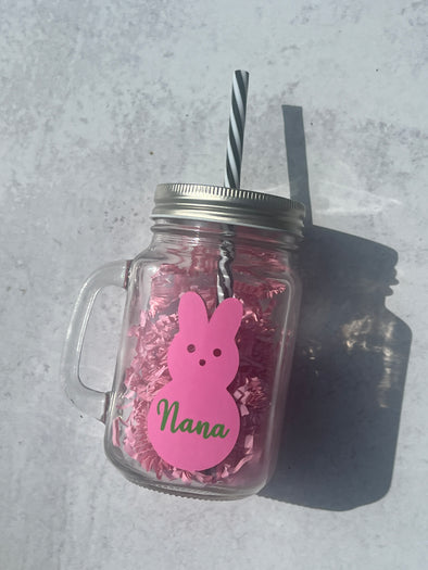 Easter Bunny Mason Jar - Personalized