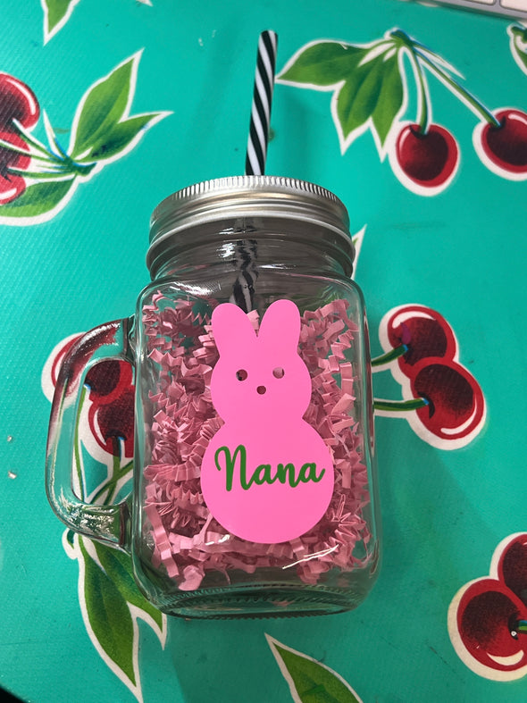 Easter Bunny Mason Jar - Personalized
