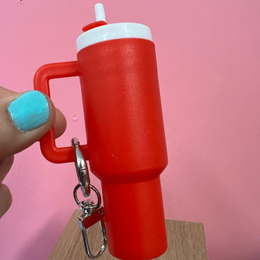 Mini Stanley Keychain with Storage for Lipstick Pills or Cash!
