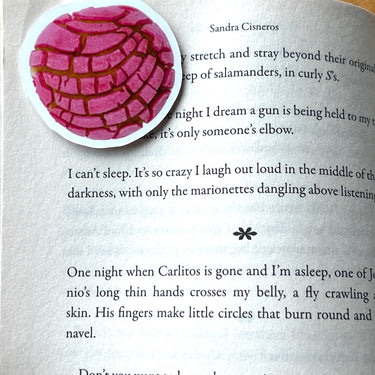 Pink Concha Magnetic Bookmark