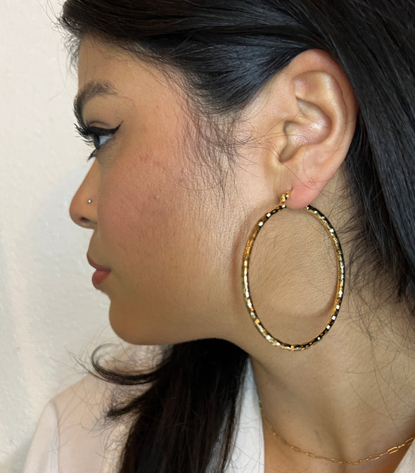 Classic Gold Hoops (18k Gold Plated)