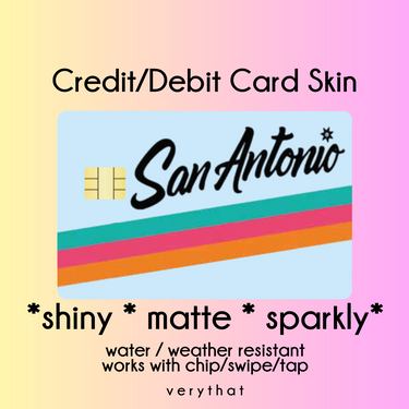 San Antonio Baby Blue Credit / Debit Skin