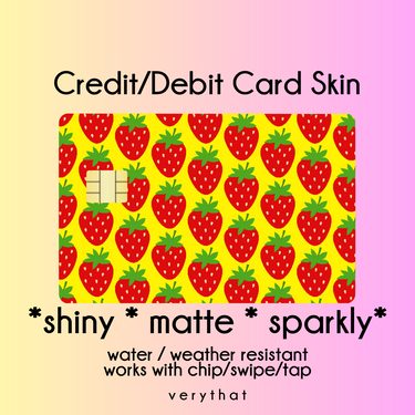 Strawberries debit / credit skin