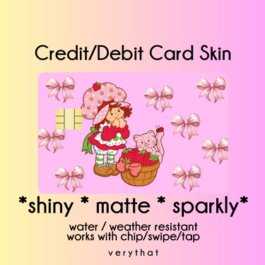 Strawberry Girl debit / credit skin