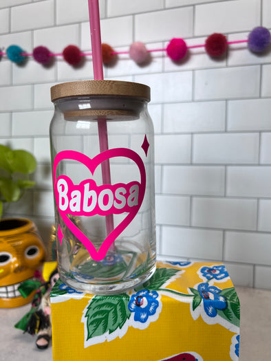 Babosa Barbie Beer Can Glass