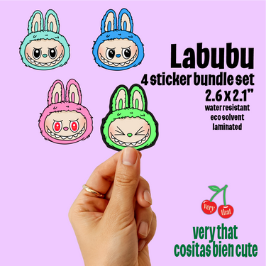Labubu Sticker Bundle (set of 4)