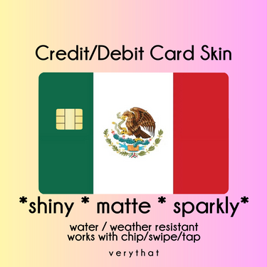 Mexican Flag debit / credit skin