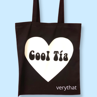 Cool Tia Black and White Tote Bag  *LIMITED QUANTITY*