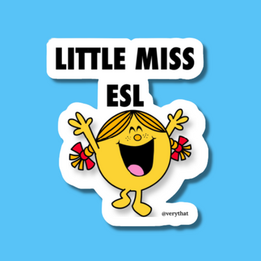 Little Miss ESL Sticker