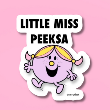 Little Miss Peeksa Sticker