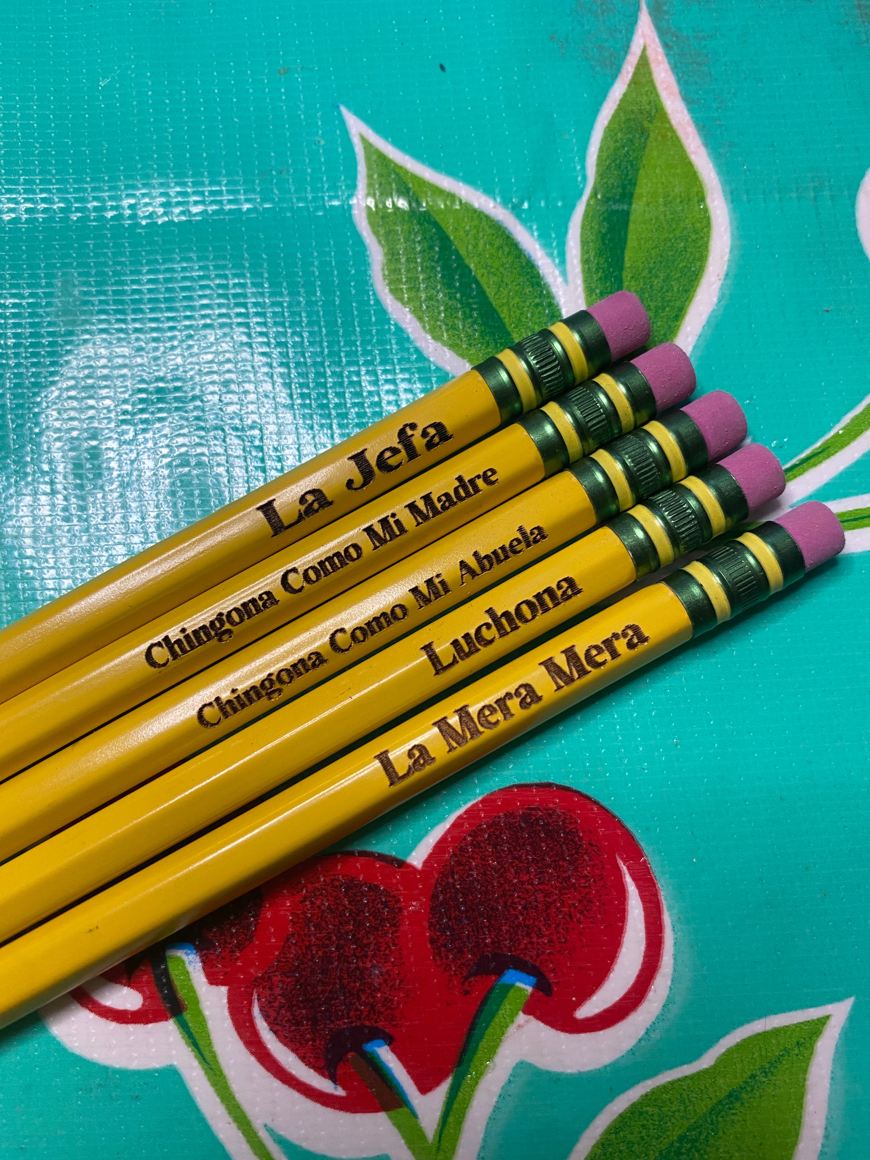 YELLOW SET: Personalized Laser Engraved Ticonderoga Pencils
