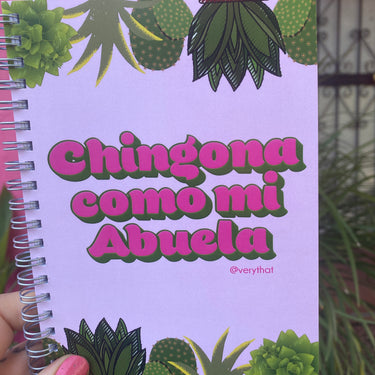 Chingona Como Mi Abuela Notebook