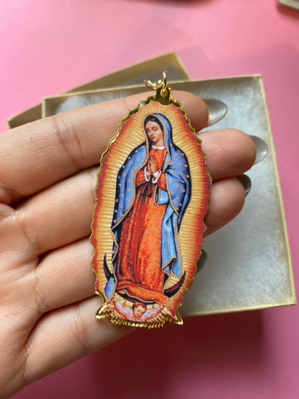 Virgen de Guadalupe Earrings - Lupita