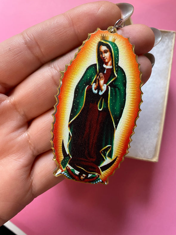 Virgen de Guadalupe Earrings - Lupe
