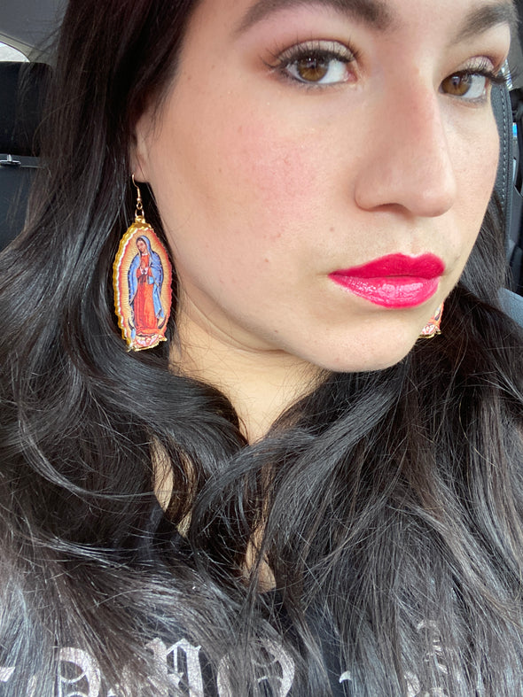 Virgen de Guadalupe Earrings - Lupita