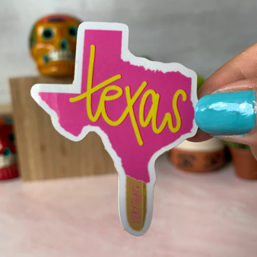 Pink Texas Paleta Sticker