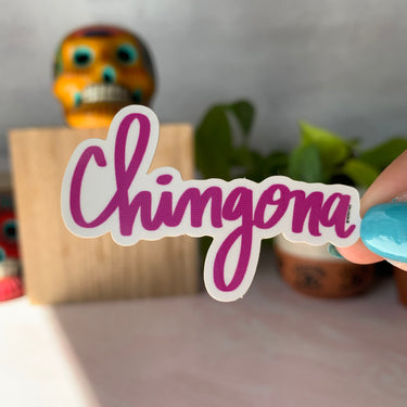 Chingona in Pink Sticker