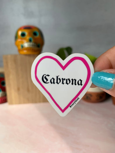 Cabrona Heart Sticker