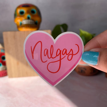 Nalgas Pink Heart Sticker