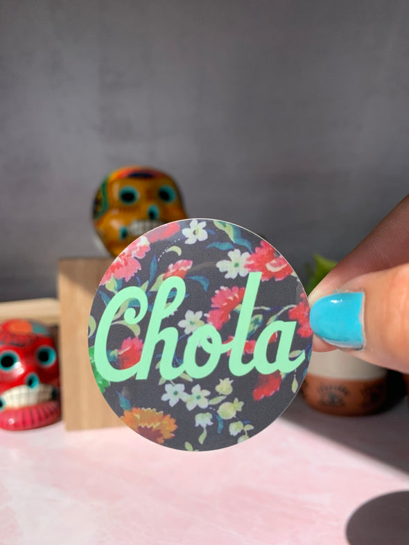Chola/Floral sticker by Very That 2in
