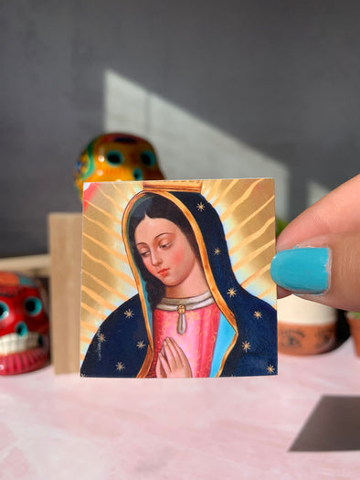 Virgen de Guadalupe sticker 2x2"