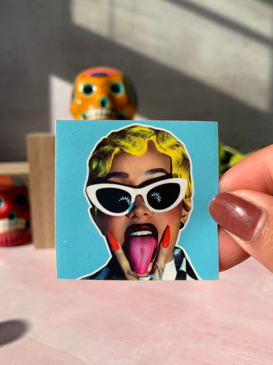 Cardi B Sunglasses Sticker