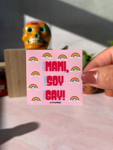 Rectangle Mami Soy Gay Sticker