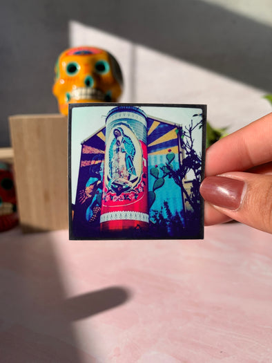 Virgen de Guadalupe Veladora Mural Sticker