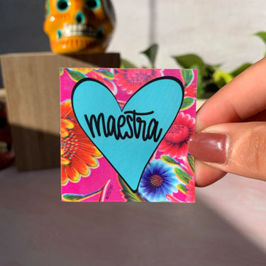 Maestra sticker 2x2"