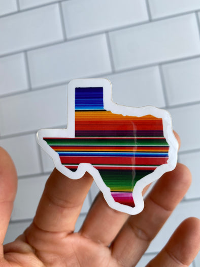 Small Texas Serape Sticker