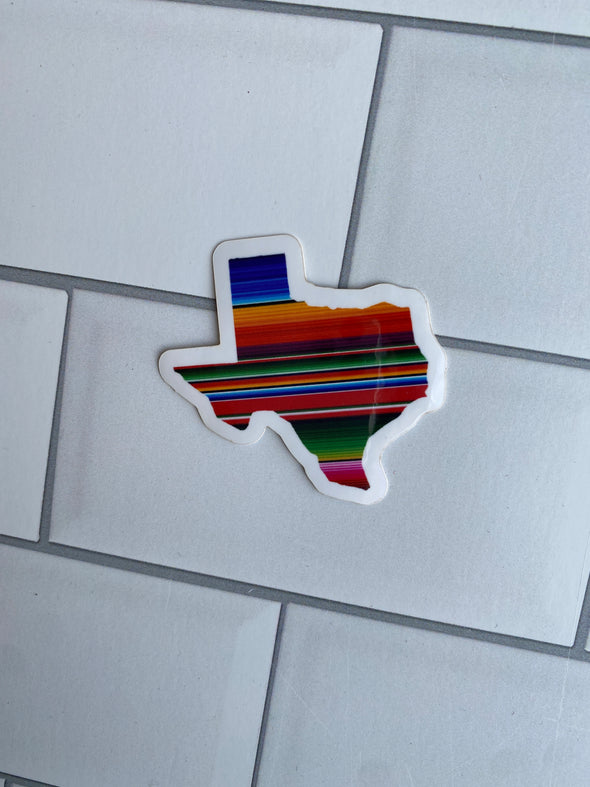 Small Texas Serape Sticker