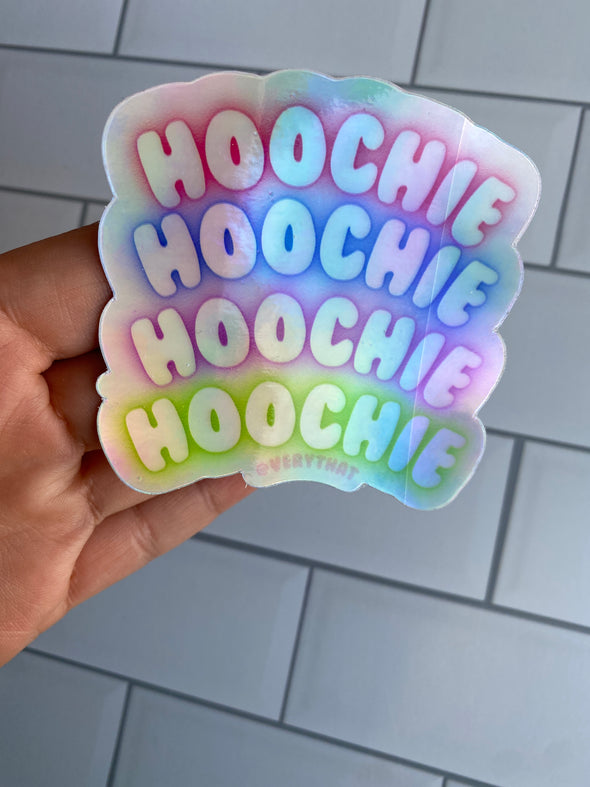Hoochie Holographic Sticker (Big)