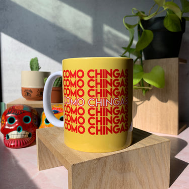 Como Chingas Yellow & Red Mug
