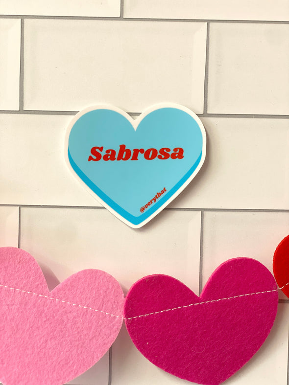 Sabrosa Conversation Heart Sticker